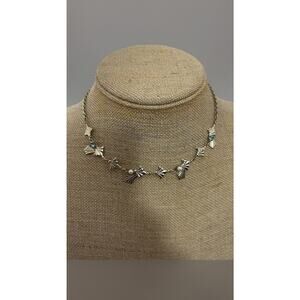 Beautiful Vintage Gold Tone Bow Tie Necklace/ Choker By Duane. Measures 16”